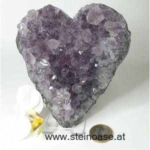 Amethyst Kristall-HERZ